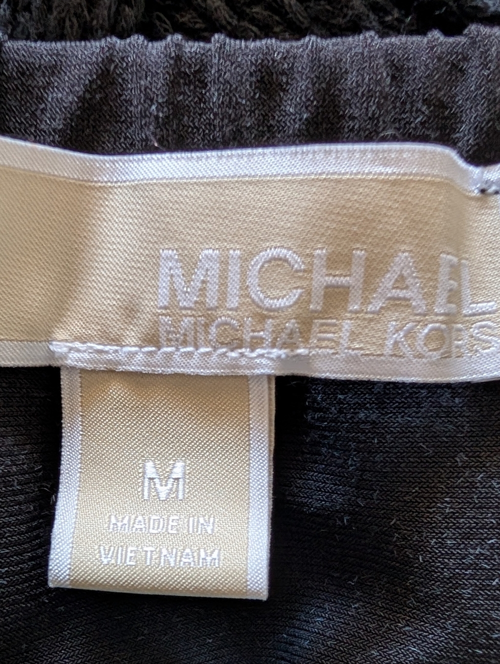 Michael Kors Black Sleeveless A-Line Dress with Gold Zip - Picture 4 of 4